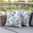 thumbnail image 4 of Green Eucalyptus Pillow Covers 2 Pack Leaves Spring Plants Pillowcase Waterproof Outdoor Throw Pillow Cover for Patio Garden Square Cushion 16”x16”, 4 of 9