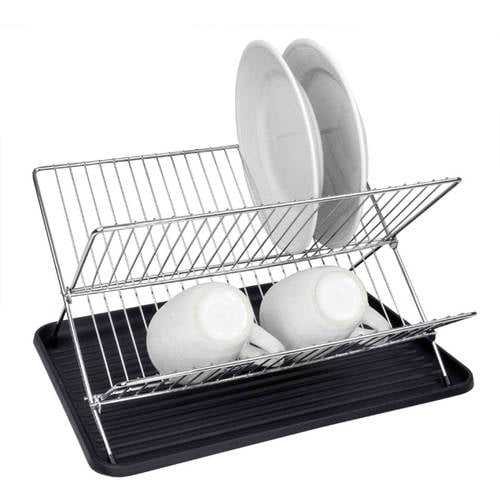 Home Basics Black Folding Dish Rack by Generic