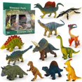 thumbnail image 1 of 12 figuras de dinosaurio realistas de juguete de plástico de simulación, 1 of 3
