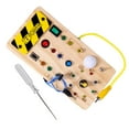 thumbnail image 1 of Interruptor de luces Tablero ocupado Juguete Montessori y destornillador Juguete de viaje Motor básico Sin rompecabezas perfke tablero ocupado, 1 of 9