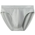 thumbnail image 2 of ZQUUVOU Men's Briefs Cotton Breathable Close Loose Underwear (Silver,L), 2 of 5