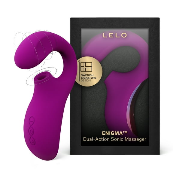 LELO ENIGMA Dual Stimulation External and Internal for Women G Spot Vibrator, Deep Rose