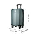 thumbnail image 2 of Comefolife Luggage Suitcase ABS with Lock Carry on Hardshell Lightweight (Green, (20in)), 2 of 8