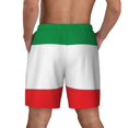 thumbnail image 2 of Men's 2 in 1 Swim Trunks with Compression Liner Italian Flag Quick Dry Beach Shorts, 2 of 6