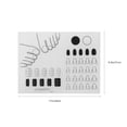 thumbnail image 4 of FRCOLOR nail art stamping mat Nail Art Stamping Mat Silicone Workspace Stamping Plate Nail Polish Coloring Practice Pad Nail Sticker Guide Printing Transfer Table Cover Tools Manicure Mat, 4 of 4