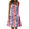 thumbnail image 2 of Mefallenssiah Mode Femmes Vacances Été Casual Impression Sans Manches Partie Plage Robe en Vrac, 2 of 5