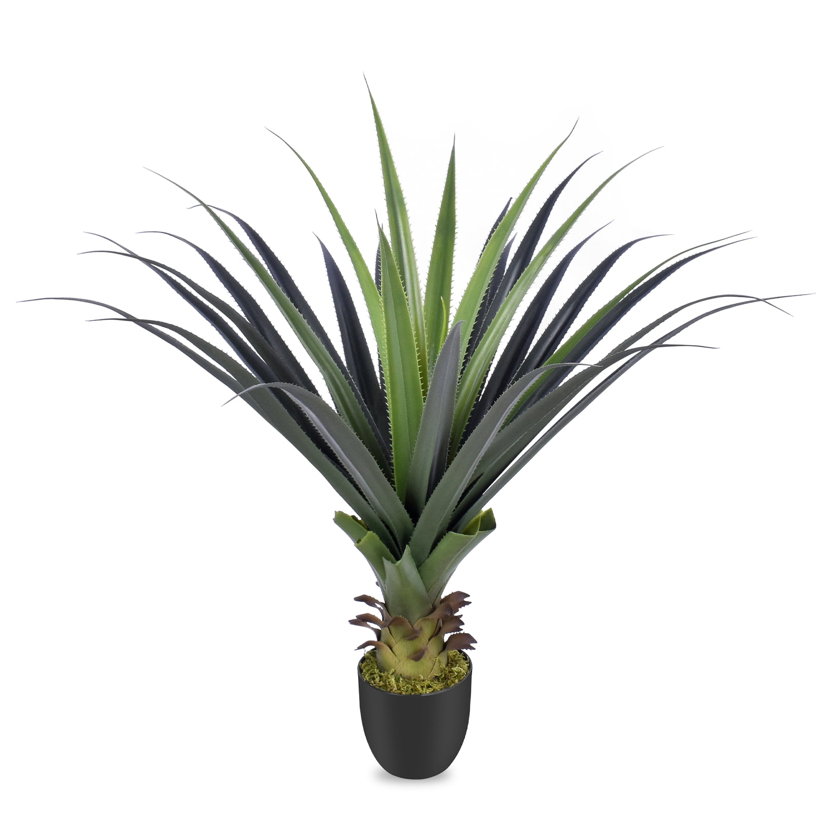 3ft Artificial Spiked Agave Plant, Small Faux Floor Plant for Front Porch, Patio, Home, Office and Indoor Outdoor Decor