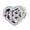 Number 18, variant on Number Heart Charms for Charm Bracelets & Necklaces 925 Sterling Silver Heart Bead Charms Women Gift Holiday Gifts