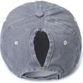thumbnail image 4 of FrostHike Women Washed Cotton High Ponytail Baseball Cap, 4 of 4