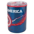 thumbnail image 3 of Termo para Escritorio Doble Pared, Acero Inoxidable, Diseño Capitán América: Un Nuevo Mundo, Marvel Disney, Capacidad 350 ml, Color Azul, 3 of 3