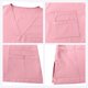 thumbnail image 5 of Ceisia Men's Solid Color V-Neck Nurse Uniform Set, Short Sleeve Scrub Top with Elastic Waist Pants for Healthcare Professionals Pink XXL Gifts, 5 of 7