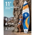 thumbnail image 2 of SOLAVERO Inflatable Stand Up Paddle Board for 2 Person, Ultra-Light SUP Board with Accessories for Adults & Youth of All Skill Levels, 2 of 8