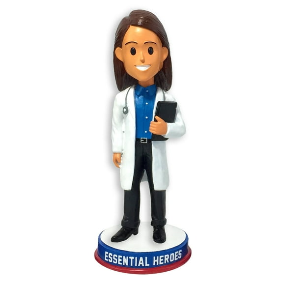 Doctor Medical Professional Essential Heroes Bobblehead Female Light Skin Tone