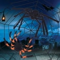 thumbnail image 4 of Baohd Cobweb Super Stretch Animal Web Net Tricky Toy Prop Indoor Outdoor Halloween Decoration, Black, 1.5m, 4 of 7