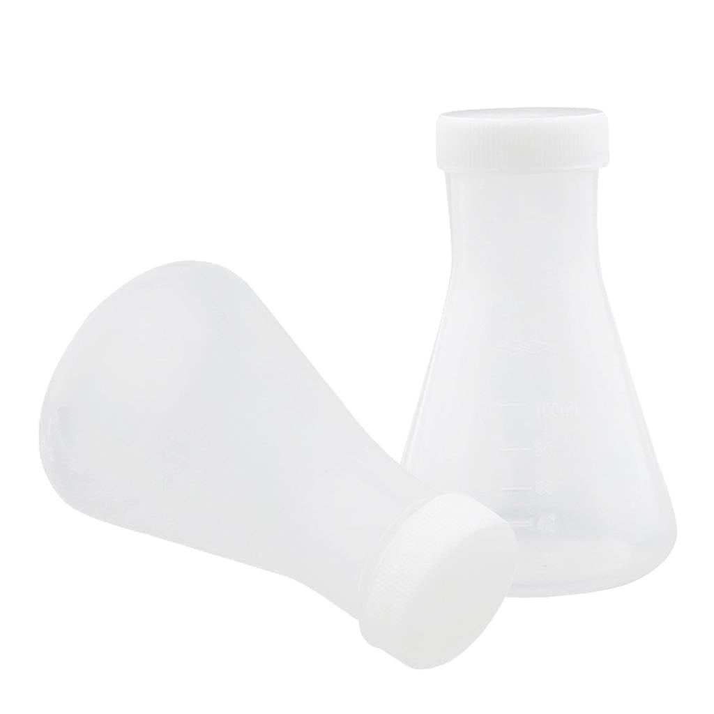Matraz de plástico de 2 piezas de 100 ml con tapa, Baoblaze Matraz ...