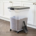 IRIS USA 55lb (67 Qt.) Airtight Pet Food Container with Scoop for Dog