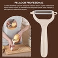 thumbnail image 4 of Pelador de Verduras, 6 Piezas Utensilios de Cocina con Bloque Acero Inoxidable Tijeras Pelador Batidora y Sacacorchos y Que Son Útiles para Cortar Frutas Verduras y Abrir Botellas, Pela papas, 4 of 4