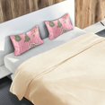 thumbnail image 5 of Yayeee Pillowcase Standard Size Set of 2 Satin Wrinkle Resistant Pillow Case, Pink Gingerbread House, 5 of 8