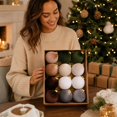 thumbnail image 6 of Hanging Ball Ornaments for Christmas Tree, Plastic Holiday Decorations Set, 6 of 7