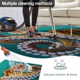 thumbnail image 5 of Octopus Coastal Outdoor Rug 5x8 Ft - Reversible Patio Rug Outdoor Camping Rugs, Brown Teal Nautical Summer Ocean Washable Indoor Outdoor Area Rugs, Non-Slip Outdoor Carpet Runner for Deck/Porch, 5 of 8