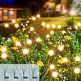 thumbnail image 1 of Set of 4 Outdoor Solar Garden Lights, 8 LED Decorative Firefly Solar Lights, IP65 Waterproof Solar Firefly Lights for Driveway, Terrace, Patio, Walkwa, 1 of 5