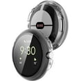 thumbnail image 3 of KOMI Screen Protector Compatible with Pixel Watch 2/Google Pixel Watch Case,Hard PC Anti-Scratch Bumper Protector Case Shock-Proof Bezel Protective Shell for Google Pixel Watch Cover,Black&Clear, 3 of 5