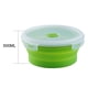 thumbnail image 5 of Recipiente redondo plegable para alimentos con tapa hermética para acampar. medio 500ML verde, 5 of 5