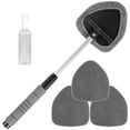 thumbnail image 2 of POINTERTECK Nettoyeur de Pare-Brise en Microfibre Nettoyeur de Vitres de Voiture avec 4 Tampons Réutilisables et Lavables Poignée Extensible et Bouteille Pulvérisateur Essuie-Glace Intérieur Extérieur Voiture Nettoyage de Vitres, 2 of 11