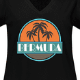 thumbnail image 4 of Inktastic Bermuda Vacation Trip Women's Plus Size V-Neck T-Shirt, 4 of 5
