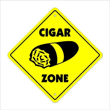 Cigar Crossing Decal Zone Xing | Indoor/Outdoor | 4