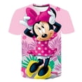 thumbnail image 1 of Ropa de Mickey Mouse para bebés, ropa deportiva para niños, disfraces de dibujos animados estampados de la serie Disney de verano, Tops de manga corta para niñas, Tees5T Gao Jinjia LED, 1 of 2