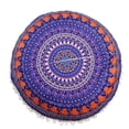 thumbnail image 5 of Mandala Pillow Cover- Hippie Mandala Floor Pillow Cover, Cushion Cover, Pouf Cover Round Bohemian Yoga Decor Floor Cushion Cover, 5 of 6