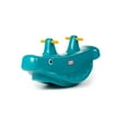 thumbnail image 2 of Little Tikes Classique Baleine 3 Cavalier Bascule Bascule Jouet à Bascule avec Poignées, Bleu, 2 of 6
