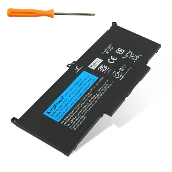 KingSener 7.6V 60Wh Laptop Battery for Dell Latitude 12, 13, 14 Models F3YGT, 2X39G