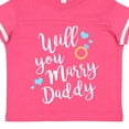 thumbnail image 4 of Inktastic Will You Marry Daddy-ring White Boys or Girls Toddler T-Shirt, 4 of 5