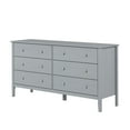 thumbnail image 4 of Home Source 32.5" 6-Drawer Chest for Bedroom - Premium Dressers Bedroom Furniture - Spacious Chest of Drawers in Sturdy Solid Pinewood/MDF, 4 of 5