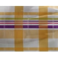 thumbnail image 4 of oneOone Georgette Viscose White Fabric Madras Check Quilting Supplies Print Sewing Fabric By The Yard 42 Inches Wide, 4 of 4