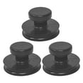 thumbnail image 1 of MOVTOTOP Bol de Méditation Poignée de Levage 3 Pcs Rond en Caoutchouc Noir Fixation Stable, 1 of 8