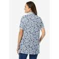 thumbnail image 2 of Woman Within Plus Size Perfect Printed Short-Sleeve Polo Shirt, 2 of 5