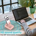 thumbnail image 3 of Soporte portátil para teléfono con altavoz Bluetooth JTEMAN, color rosa, 3 of 6