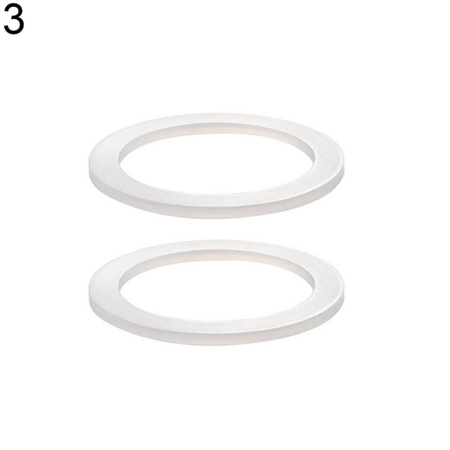 Visland 2Pcs Silicone Sealing Ring Spacer Coffee Accessories Replacement for Moka Pot