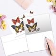 thumbnail image 4 of Tree-Free Greetings Thank You Greeting Card 12 Pack, 4x6, White Butterfly Sympathy (TK61431), 4 of 7