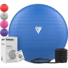 RDX Exercise Ball Anti-Burst Extra Thick PVC Material, Soft Swiss Balance Ball with Quick Pump for Yoga Pilates, Supports 250kgs