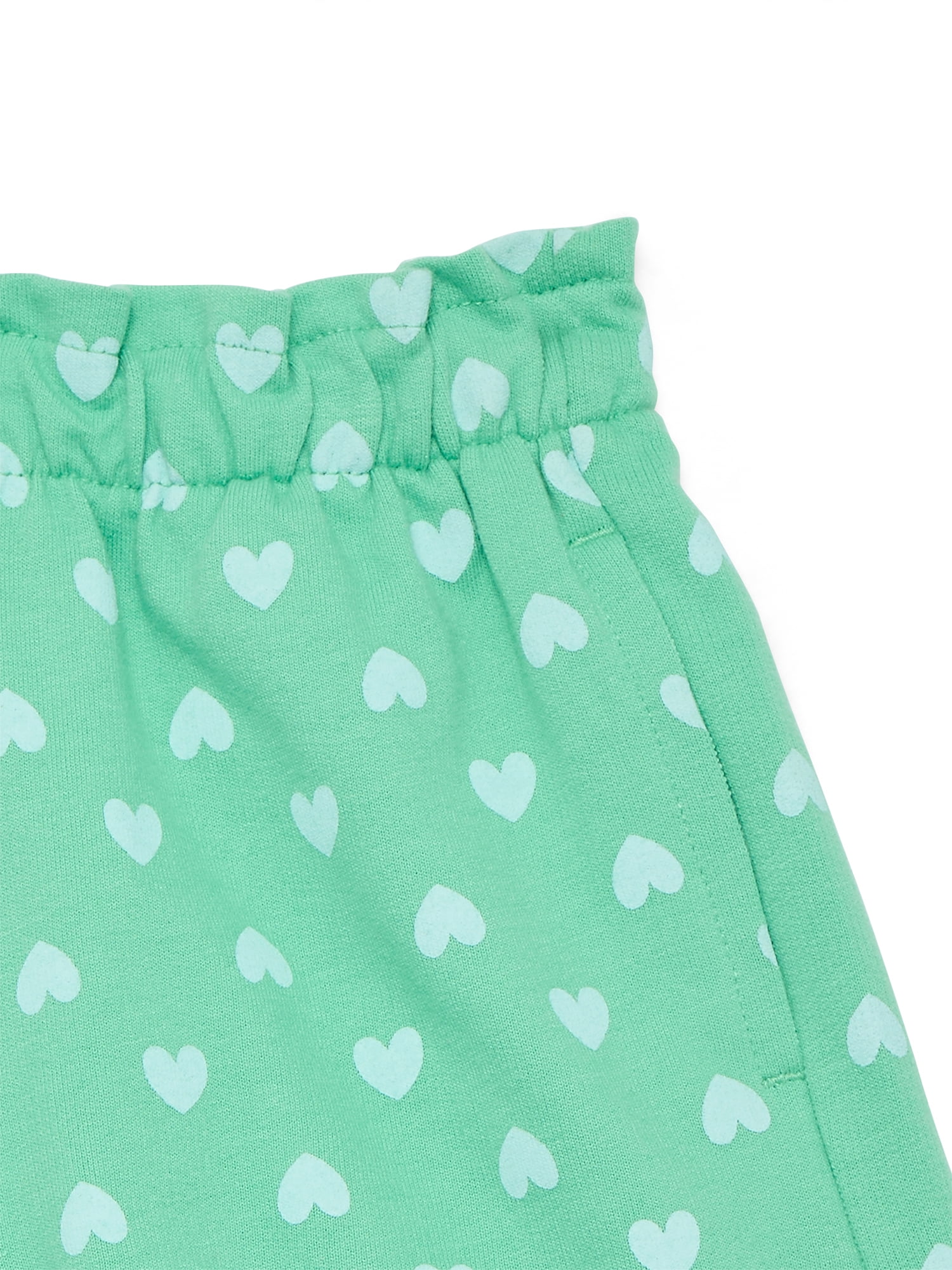 Wonder Nation Toddler Girl Solid and Printed Knit Shorts, Sizes 18M-5T