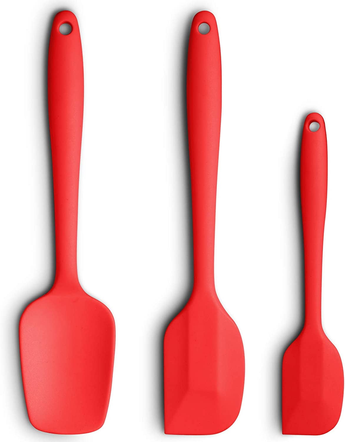Silicone Spatula 3piece Set, NonStick High HeatResistant, Nonstick