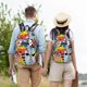 thumbnail image 4 of Balery Funny Cats Mochila Clásica Impresa Básica para Viaje, Mochila Escolar Resistente al Agua, Mochila de Lona con Correas Ajustables-Medium, 4 of 5