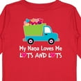 thumbnail image 4 of Inktastic Nana Loves Me Grandson Boys Boys Long Sleeve Toddler T-Shirt, 4 of 5