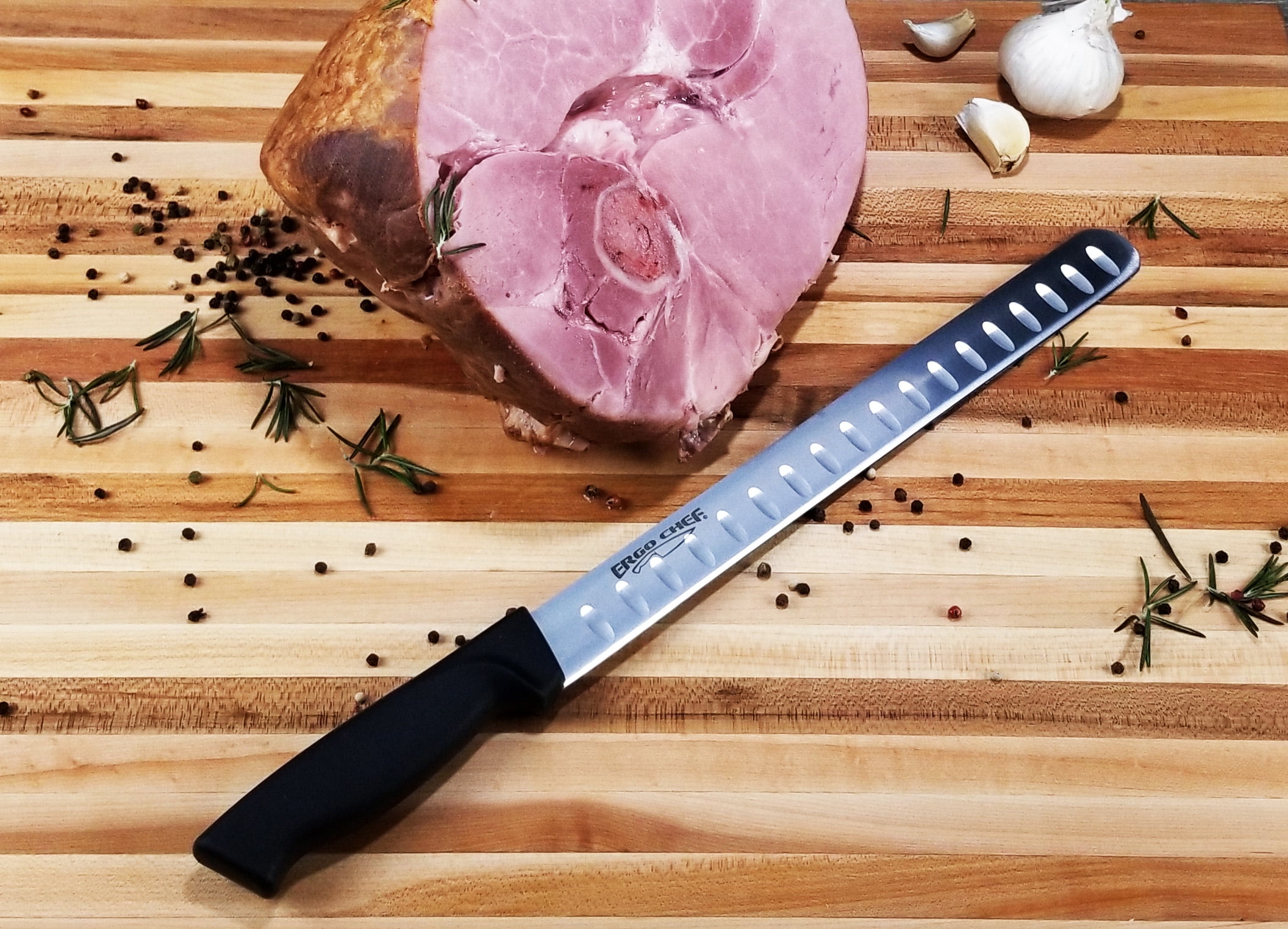 Ergo Chef Prodigy Series Sharp 12" Slicing Meat Cutting Carving Knife High Carbon Stainless Steel