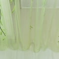 thumbnail image 6 of Aosijia Leaf Sheer Curtains 2 Panels Vine Patterned Green Sheers Rod Pocket Leaves Voile Drapes Botanical Window Curtain for Living Room Balcony Sunroom Closet Doorway, 6 of 10