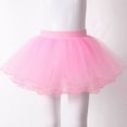 thumbnail image 5 of Jowowha Toddler Girls Tutu Skirts Birthday Ballet Dance Layered Tulle Skirt Ballerina Dancewear Pink S, 5 of 7